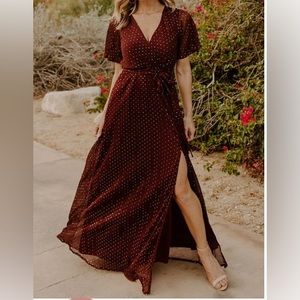 Baltic Born Grace Sparkle Dress in Mulberry.